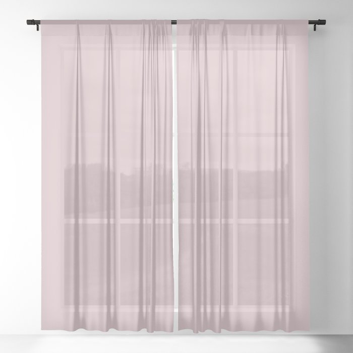 Amaranth Light Pastel Pink Pairs Sherwin Williams Rose SW 6296 Sheer Curtain