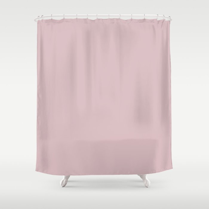 Amaranth Light Pastel Pink Pairs Sherwin Williams Rose SW 6296 Shower Curtain