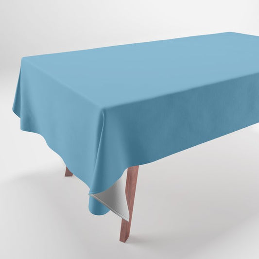 Blissful Tropical Retreat Mid Tone Blue Solid Color Pairs To Sherwin Williams Jacaranda SW 6802 Tablecloth